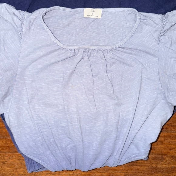 T.La Anthropologie Open-Backed Maxi Blue Ombré Dress, size small - Picture 10 of 11